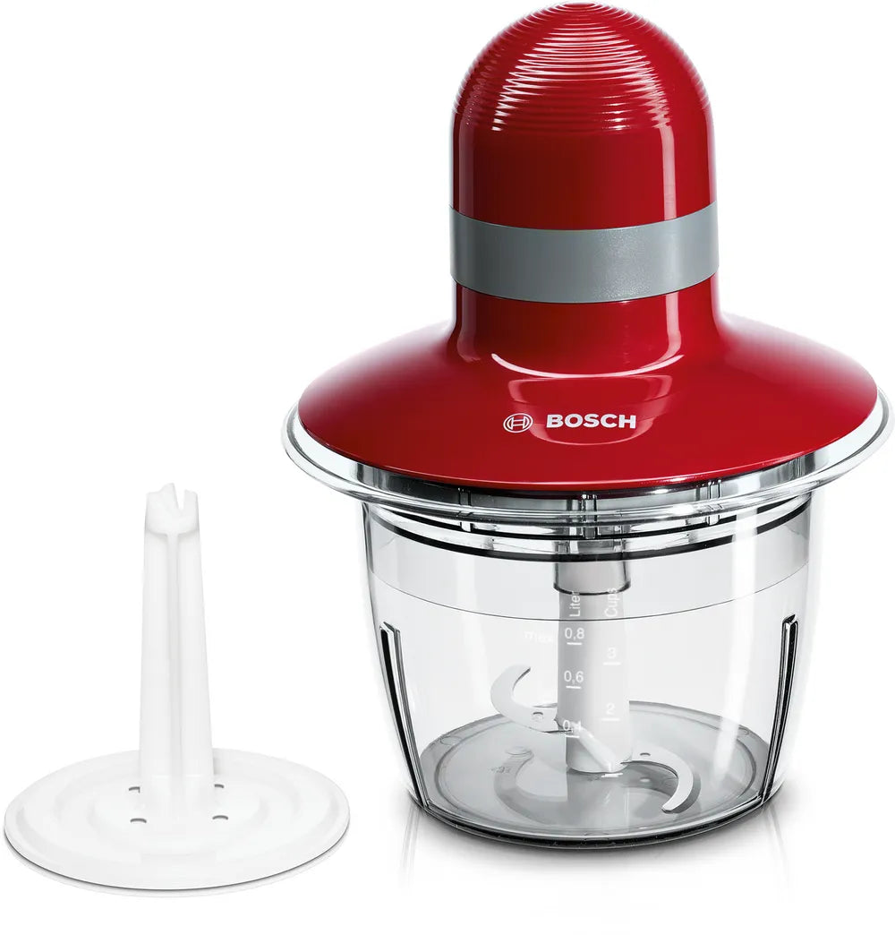 Mini hachoir 400 W Rouge, Gris