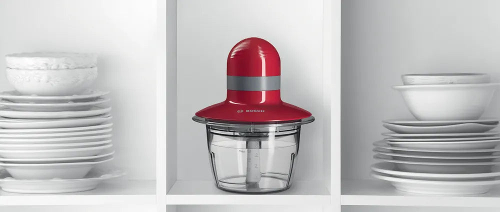 Mini hachoir 400 W Rouge, Gris