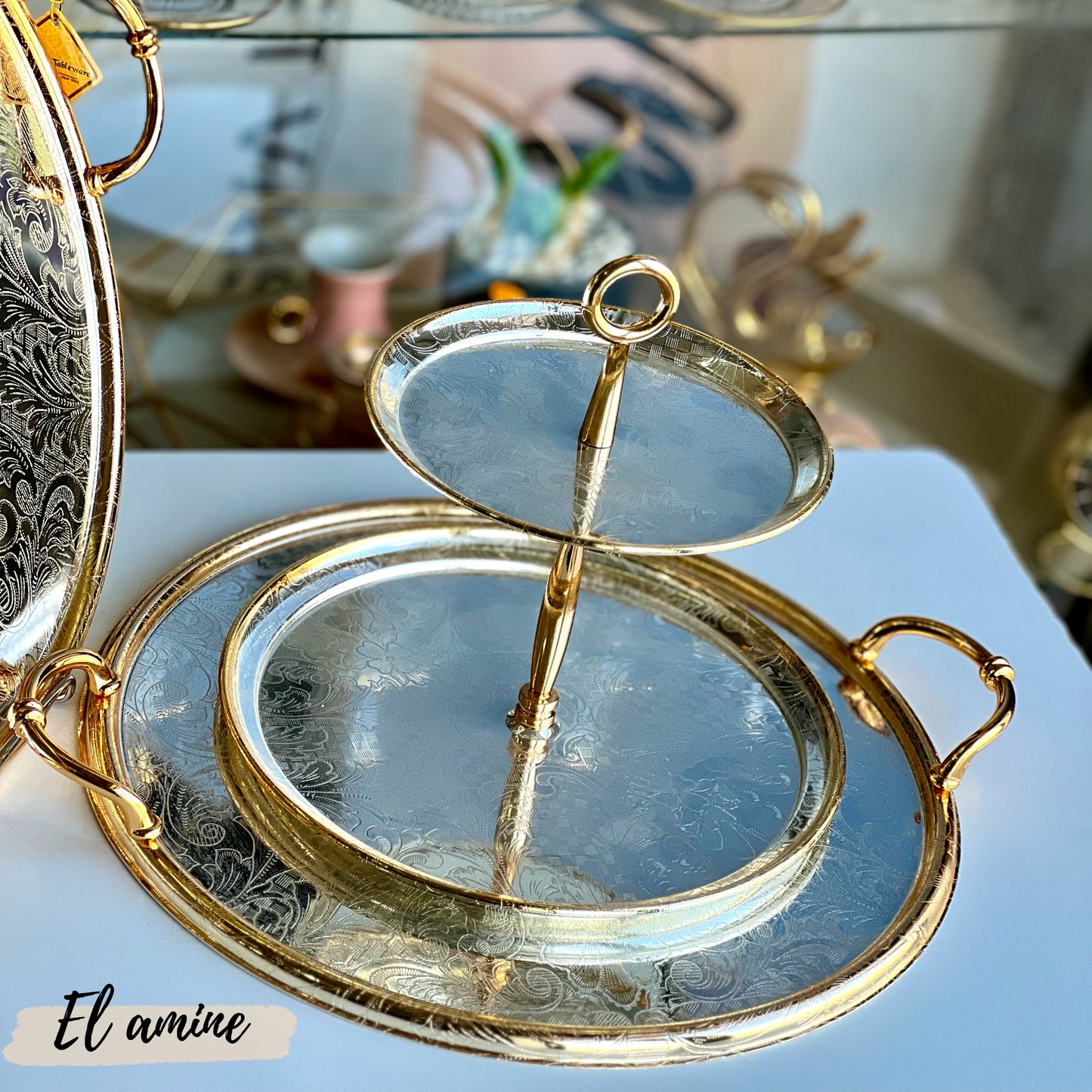 Porte gâteau 2 étages