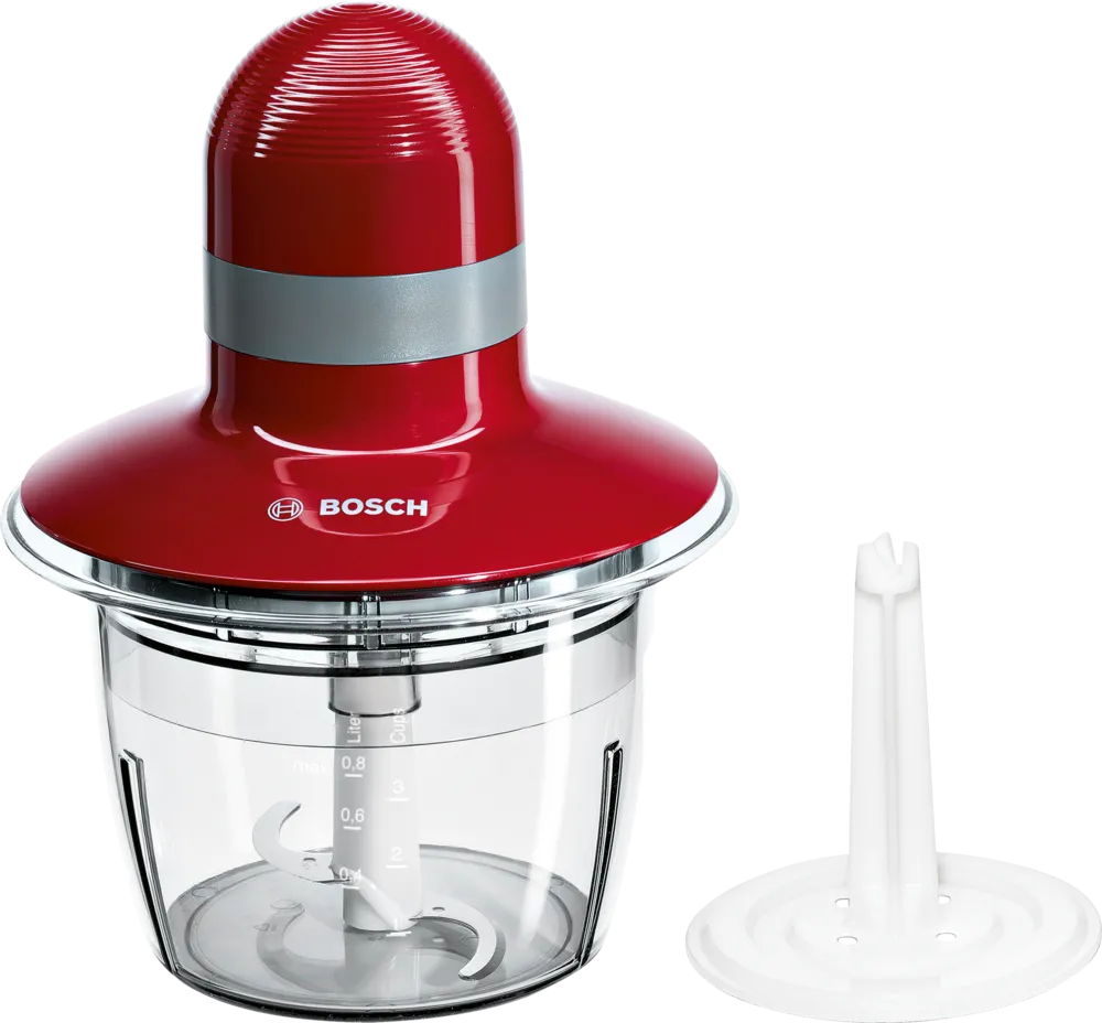 Mini hachoir 400 W Rouge, Gris