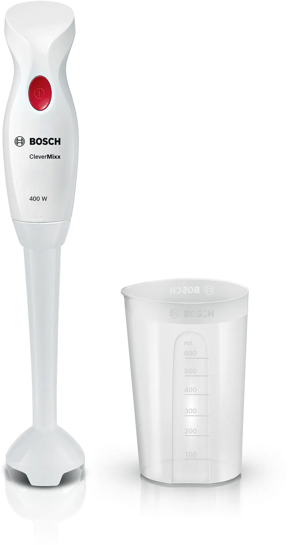 Mixeur plongeant CleverMixx 400 W Blanc, rouge profond