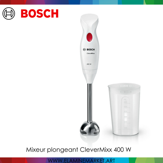 Mixeur plongeant CleverMixx 400 W Blanc, rouge profond